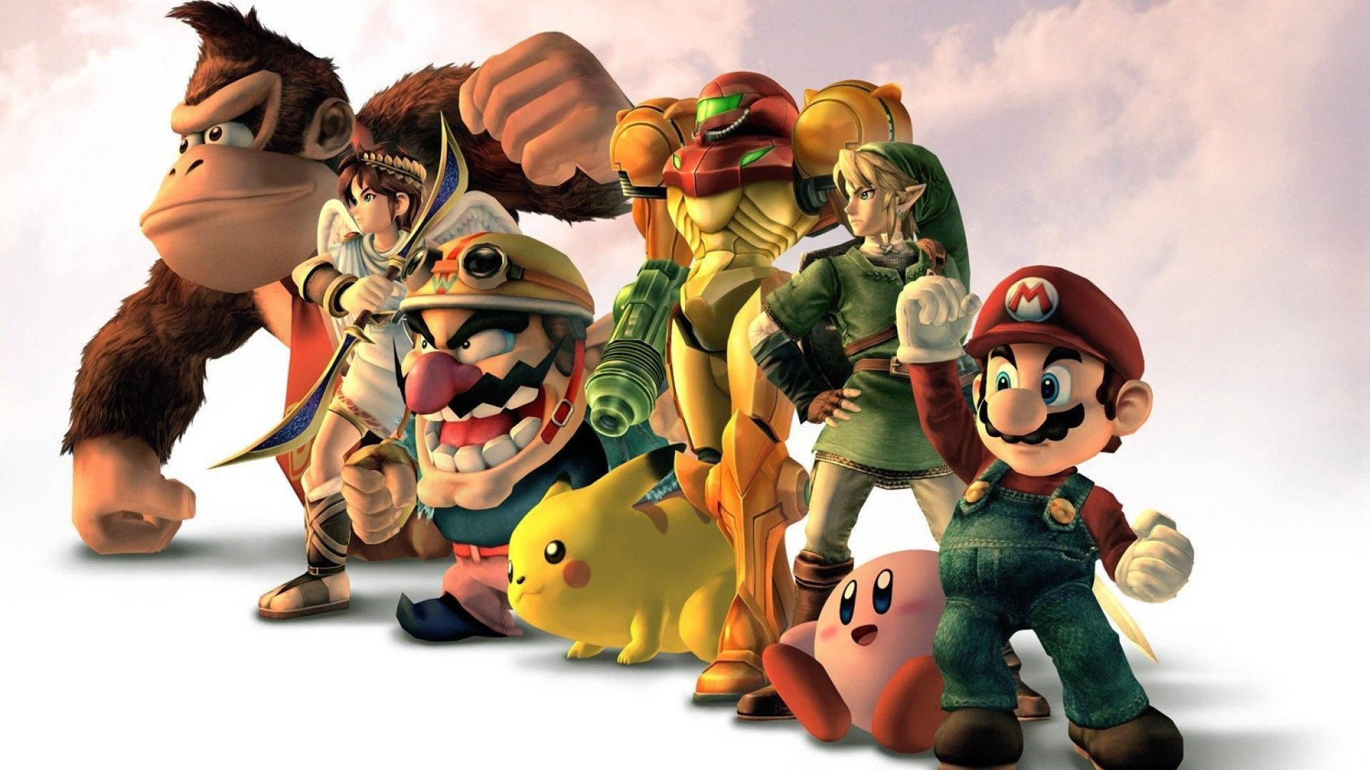 3D Nintendo popular hero characters wallpaper