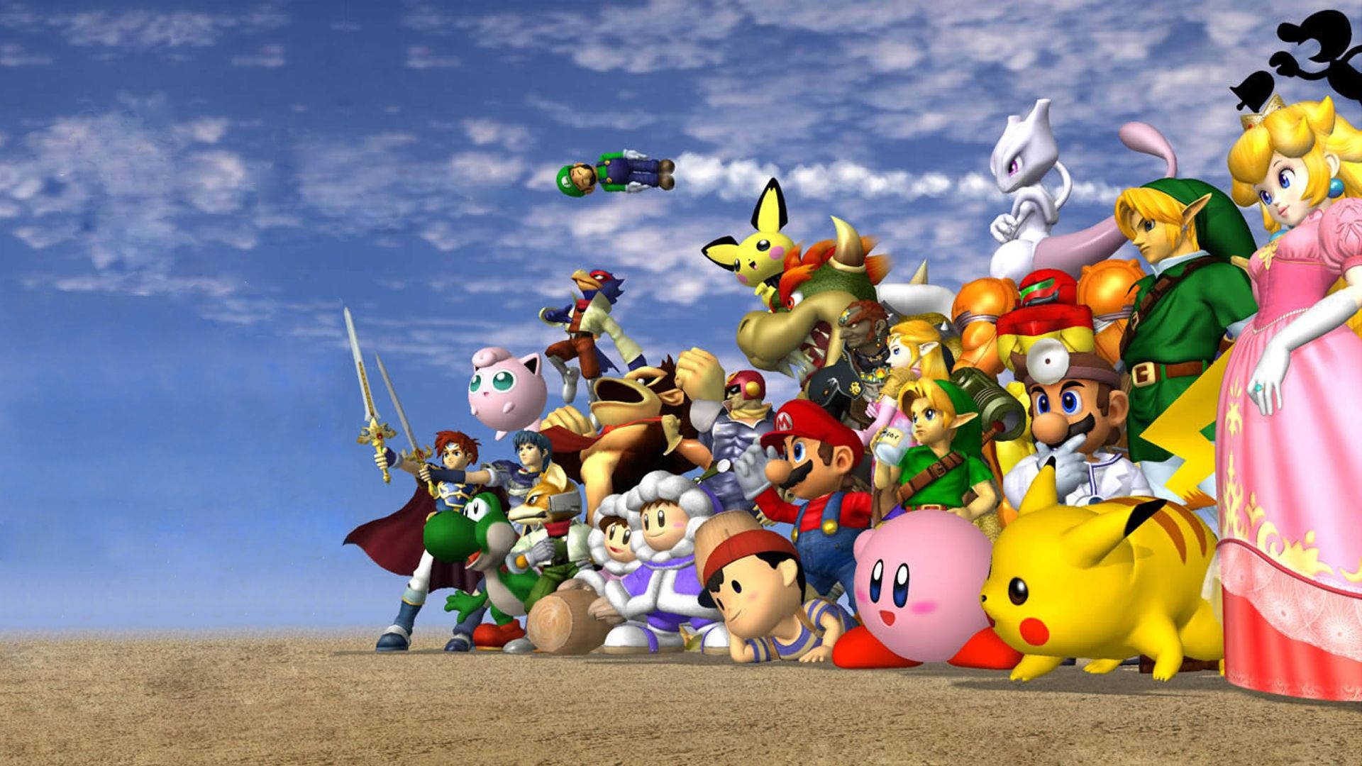 3D Nintendo characters poster wallpaper 
