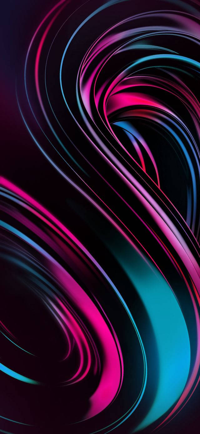 3d Phone Pink Blue Swirly Patterns
