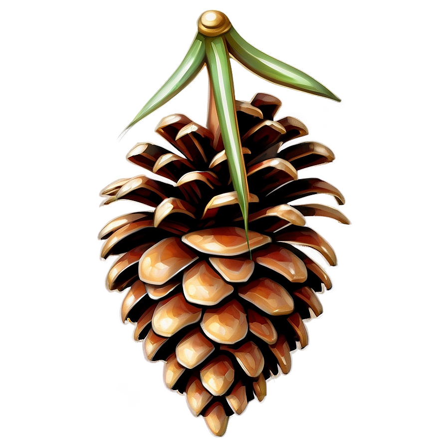 3d Pine Cone Png 06202024 PNG