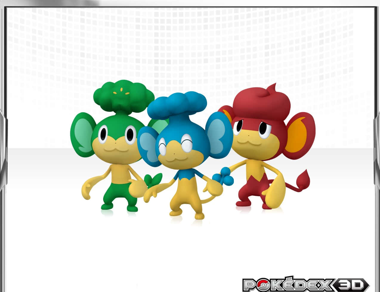 A Group Of Three Amiibo Figures In Different Colors Wallpaper