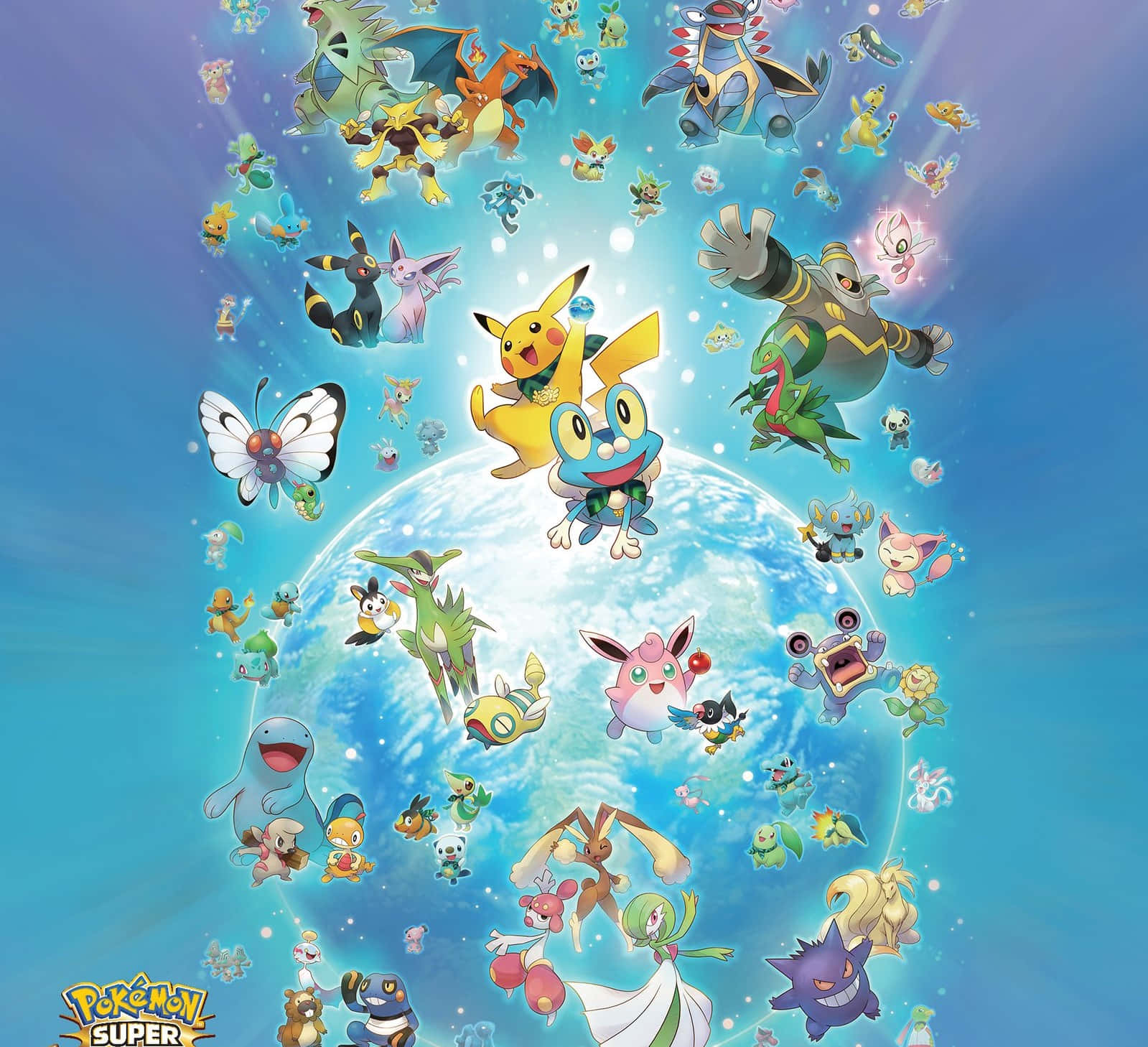 Rejse ind i den virtuelle verden af 3D Pokemon Go! Wallpaper