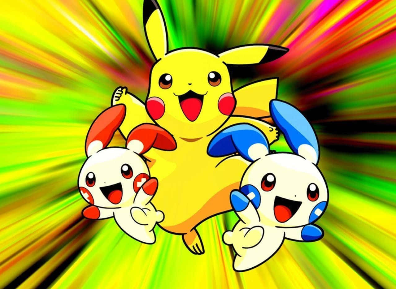 Pokemonpikachu Und Pikachu Hd Wallpaper Wallpaper