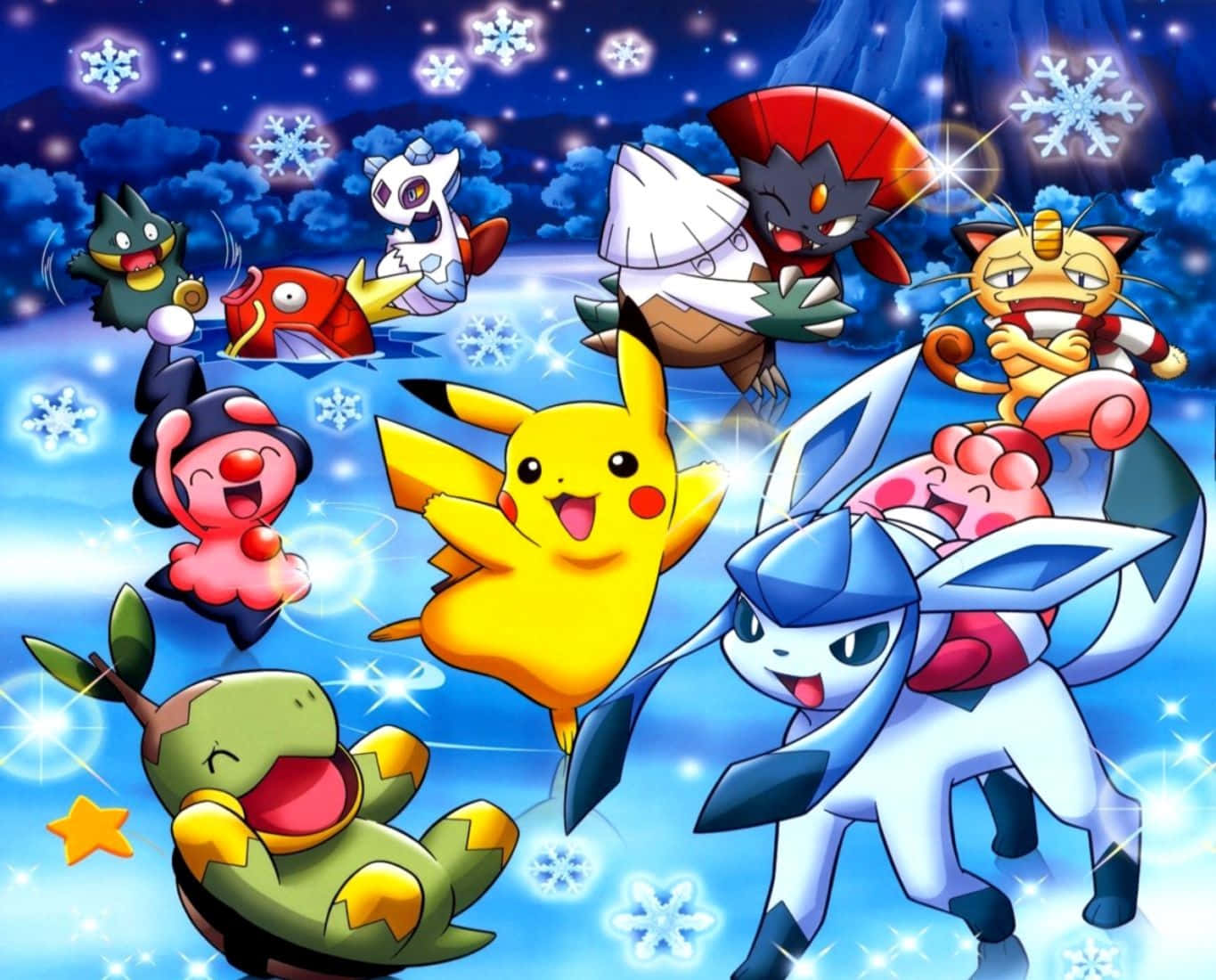 Pokemon Ice - Saga - Pyjamas Wallpaper