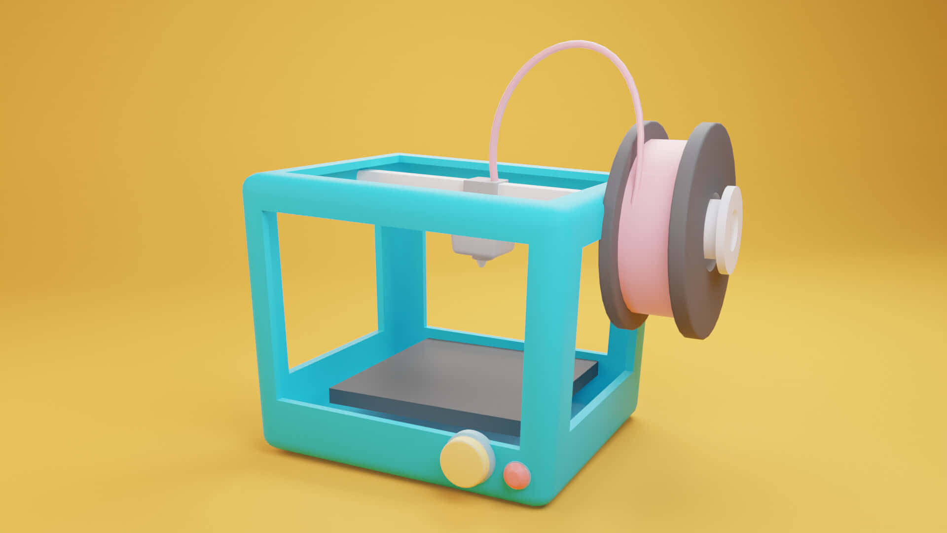 Innovative 3D Printer in Action Wallpaper