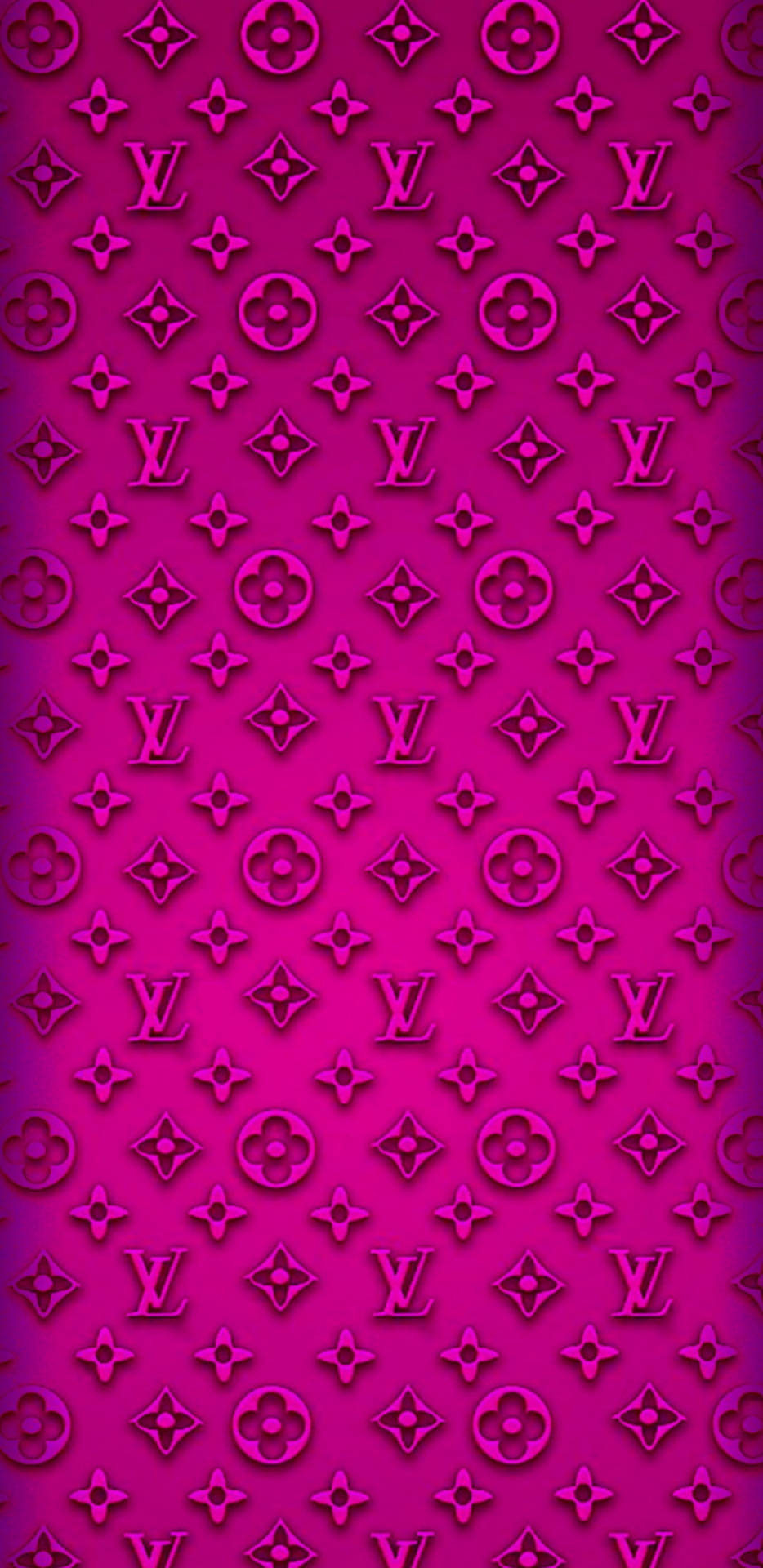 3d Radiant Pink Louis Vuitton Phone Background