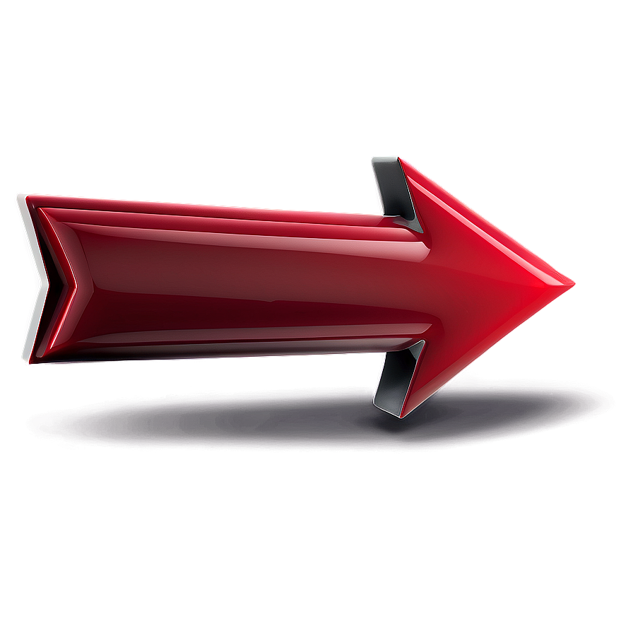 3d Red Arrow Transparent Png Mke PNG