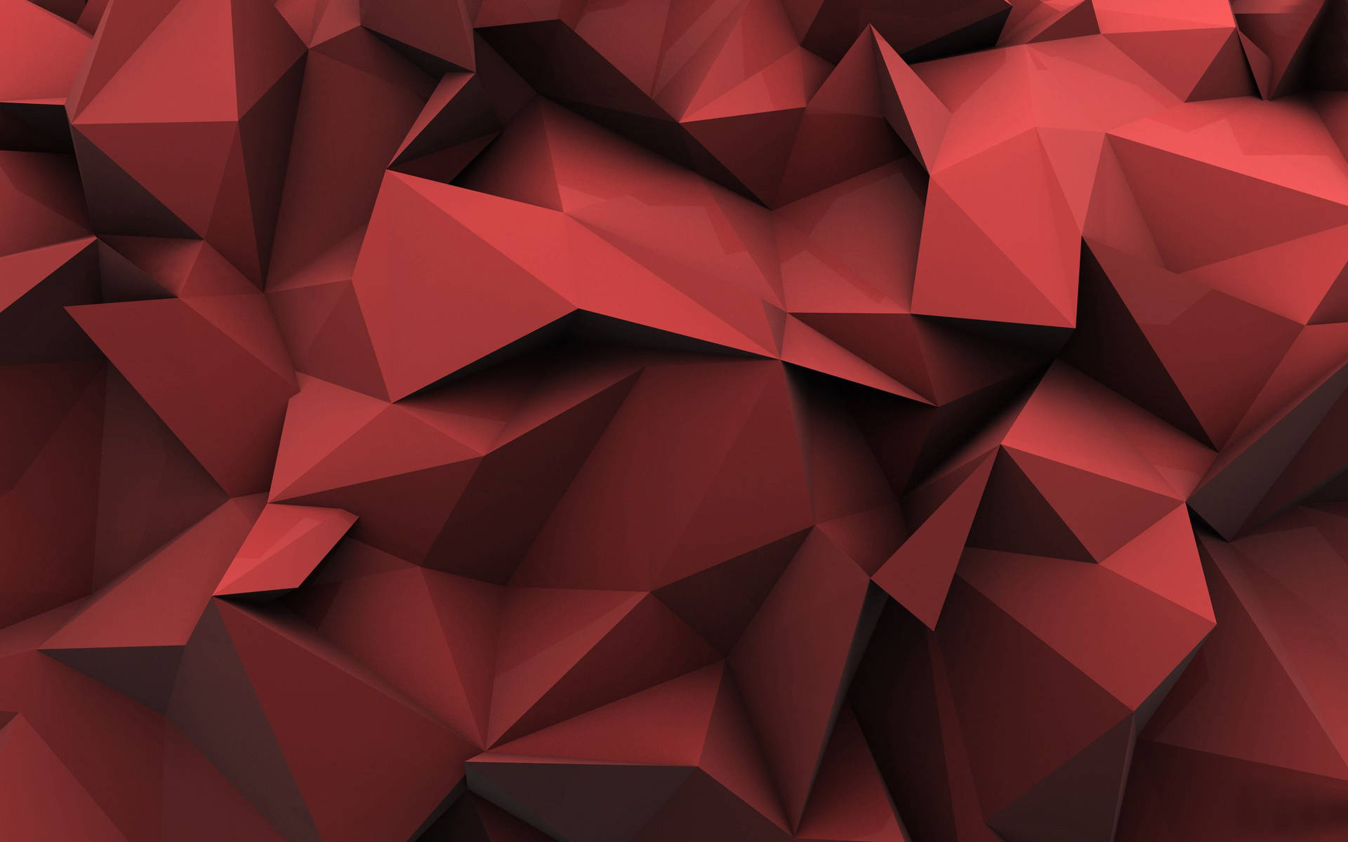 3d Red Poly Design