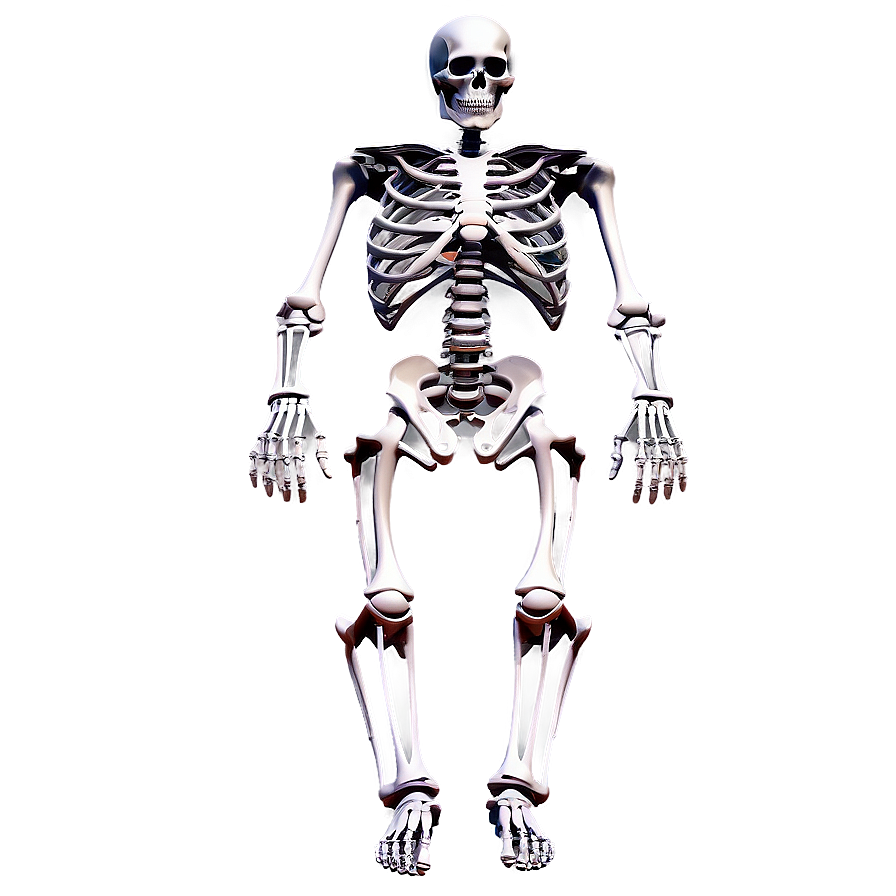 3d Rendered Human Skeleton Png Qxt PNG