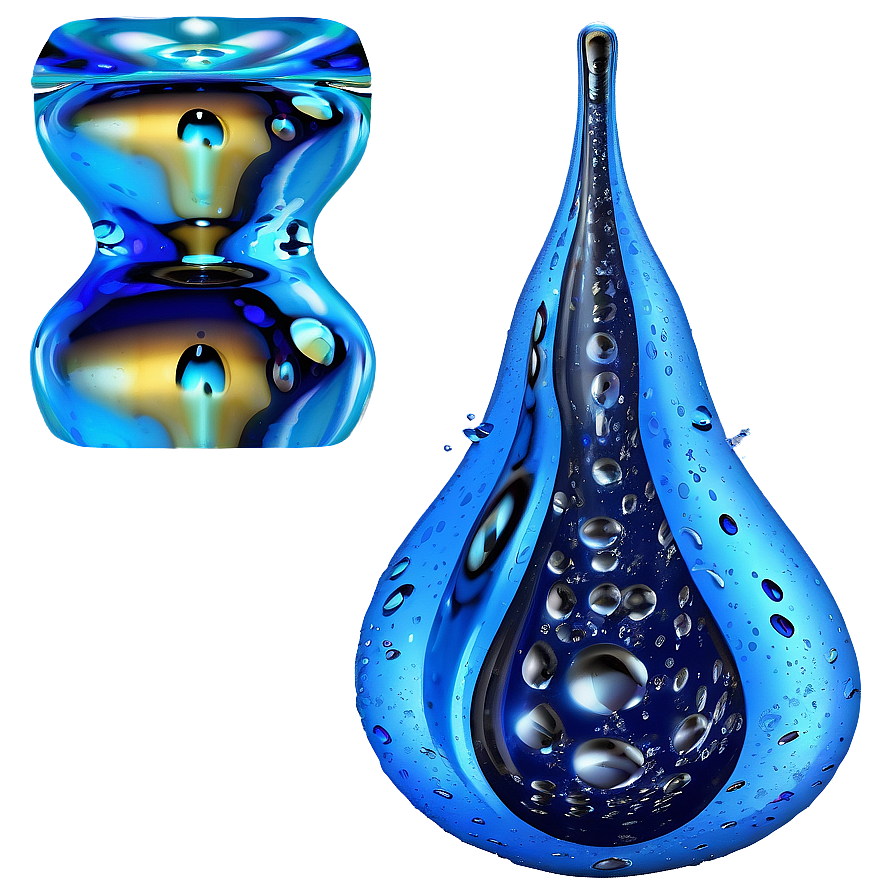 3d Rendered Water Drops Png 06122024 PNG