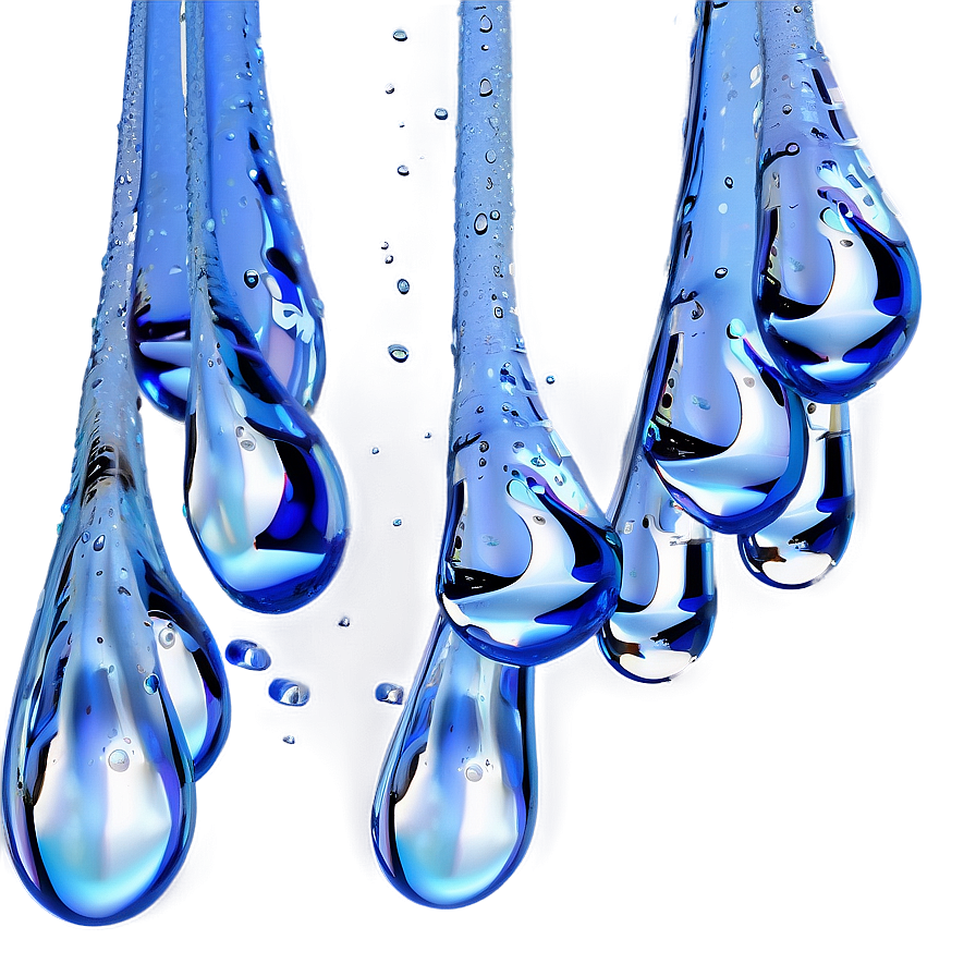 3d Rendered Water Drops Png 23 PNG