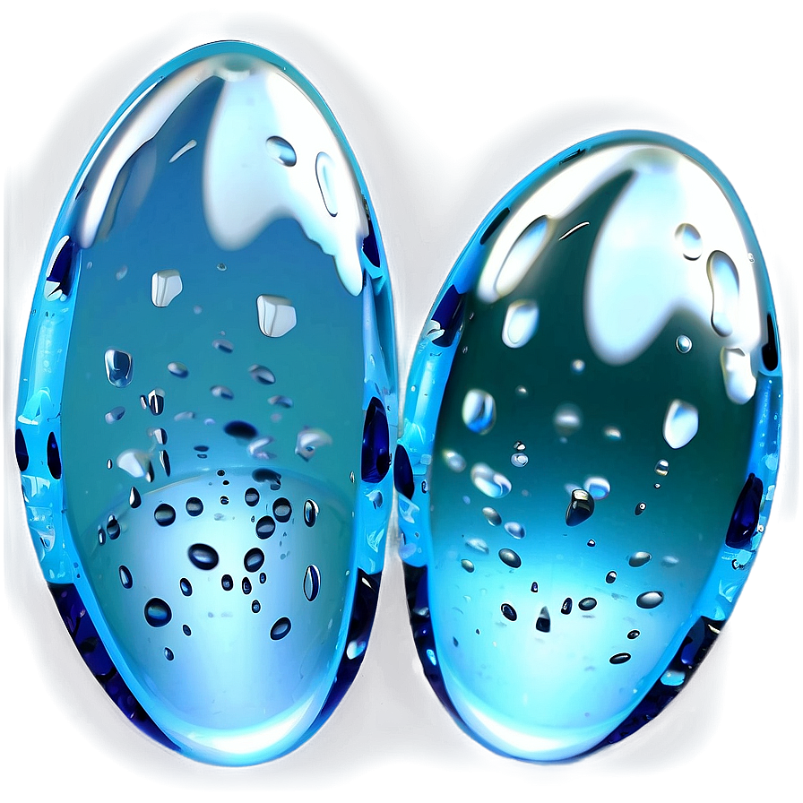 3d Rendered Water Drops Png Fnj31 PNG