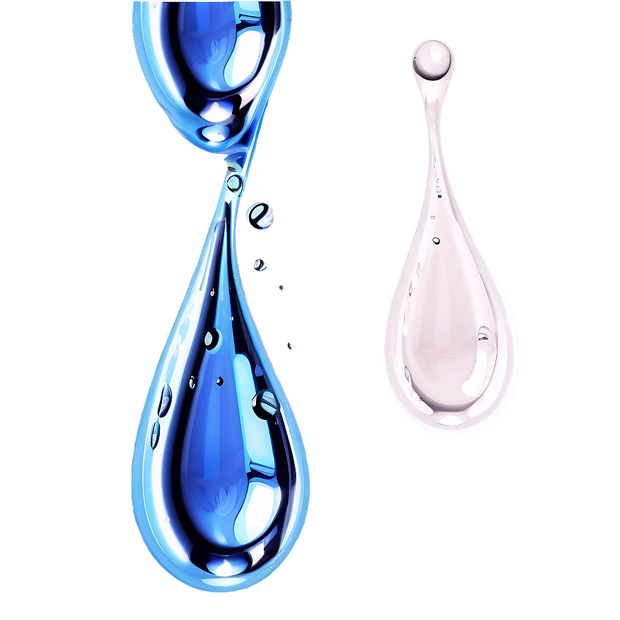 3d Rendered Water Drops Png Gyf63 PNG
