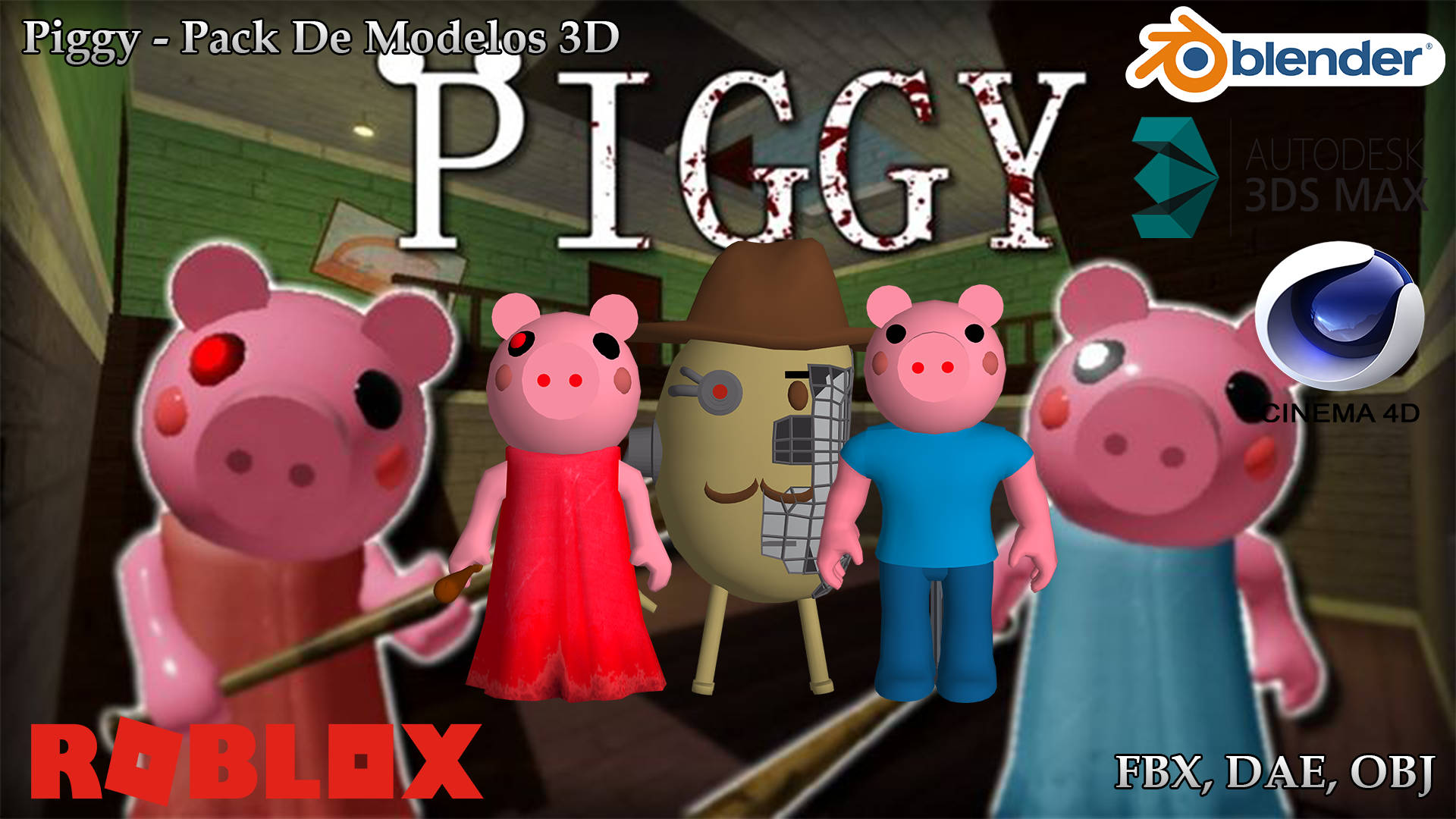 3D Roblox Piggy Wallpaper