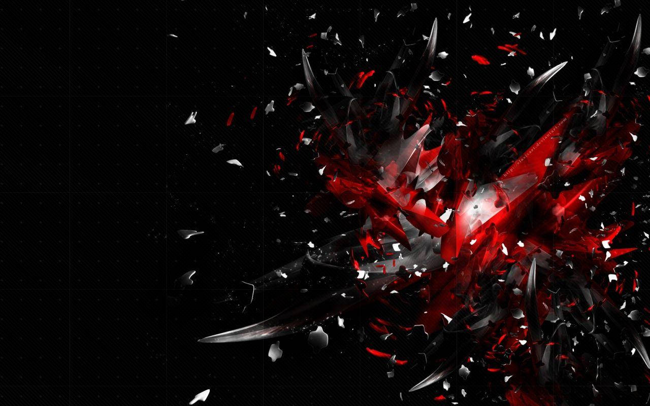 3d Shards Abstract Explosion Graphic