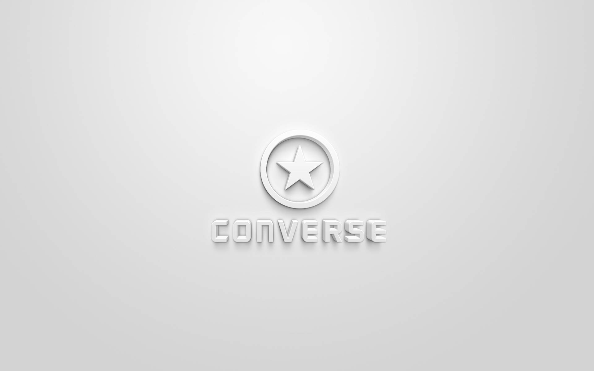 Logotipodo Converse Em Prata 3d. Papel de Parede