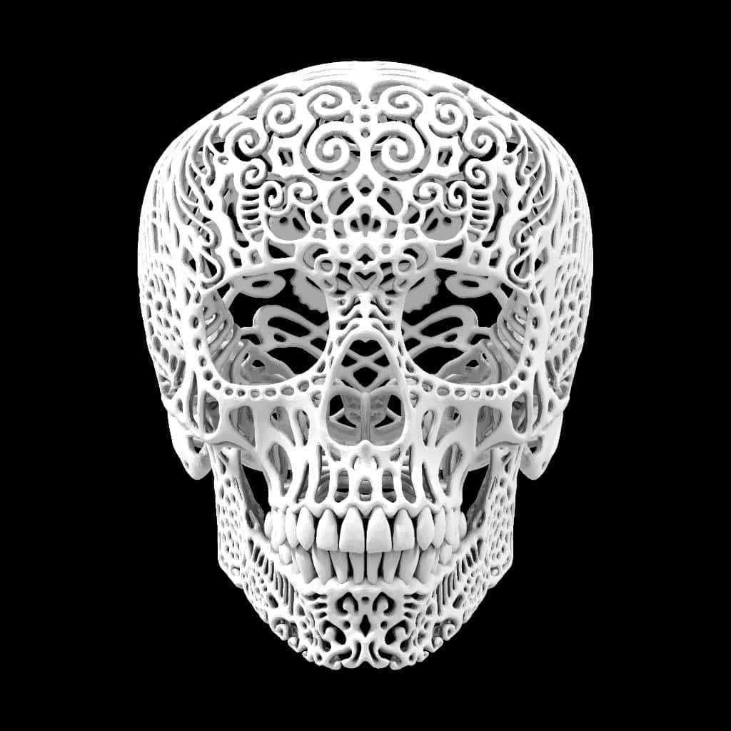 3D Skull Wallpaper Wallpaper