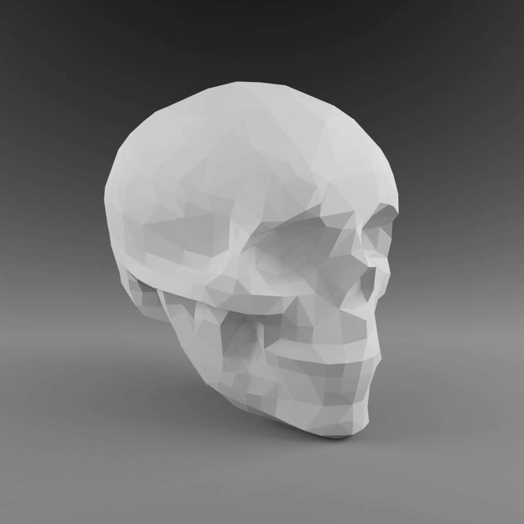 Mesmerizing 3D Skull Artwork Wallpaper