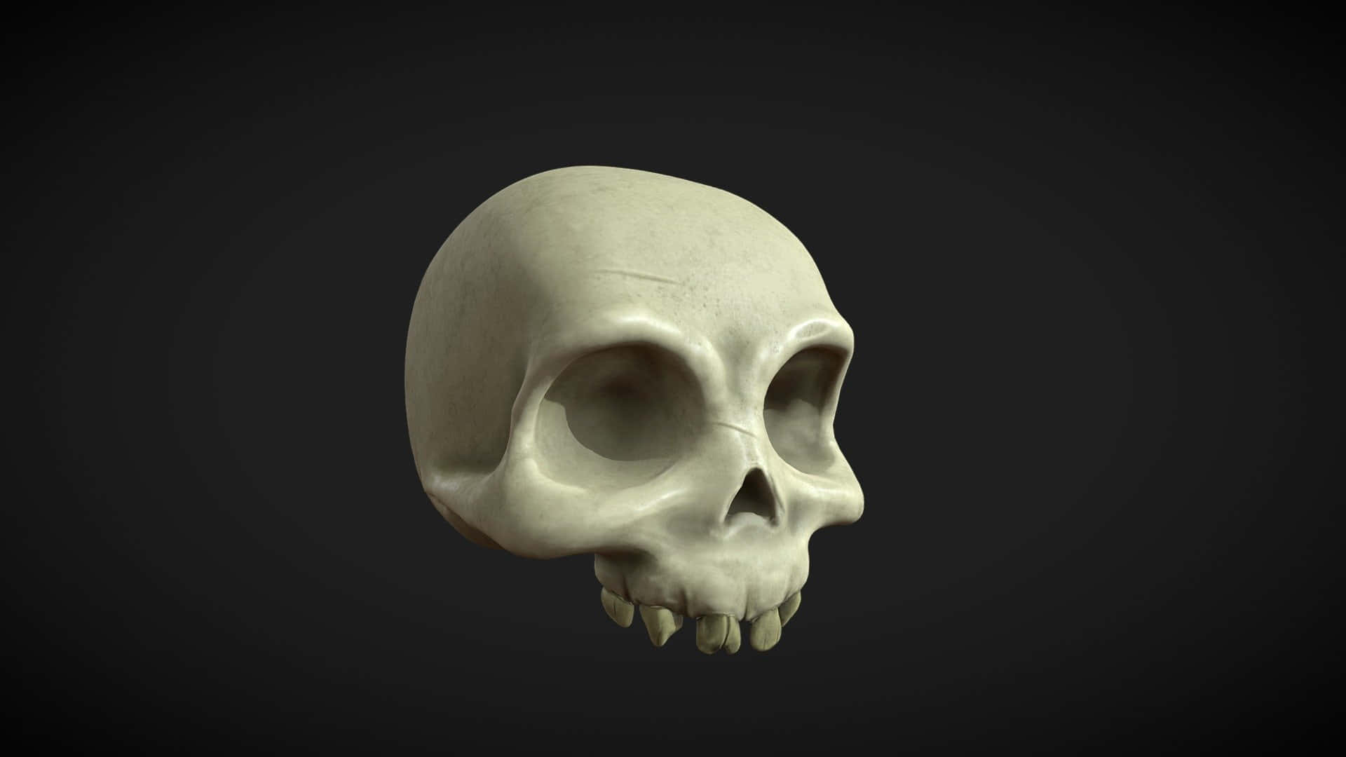 3D Skull – Power and Mystery in High Definition Wallpaper