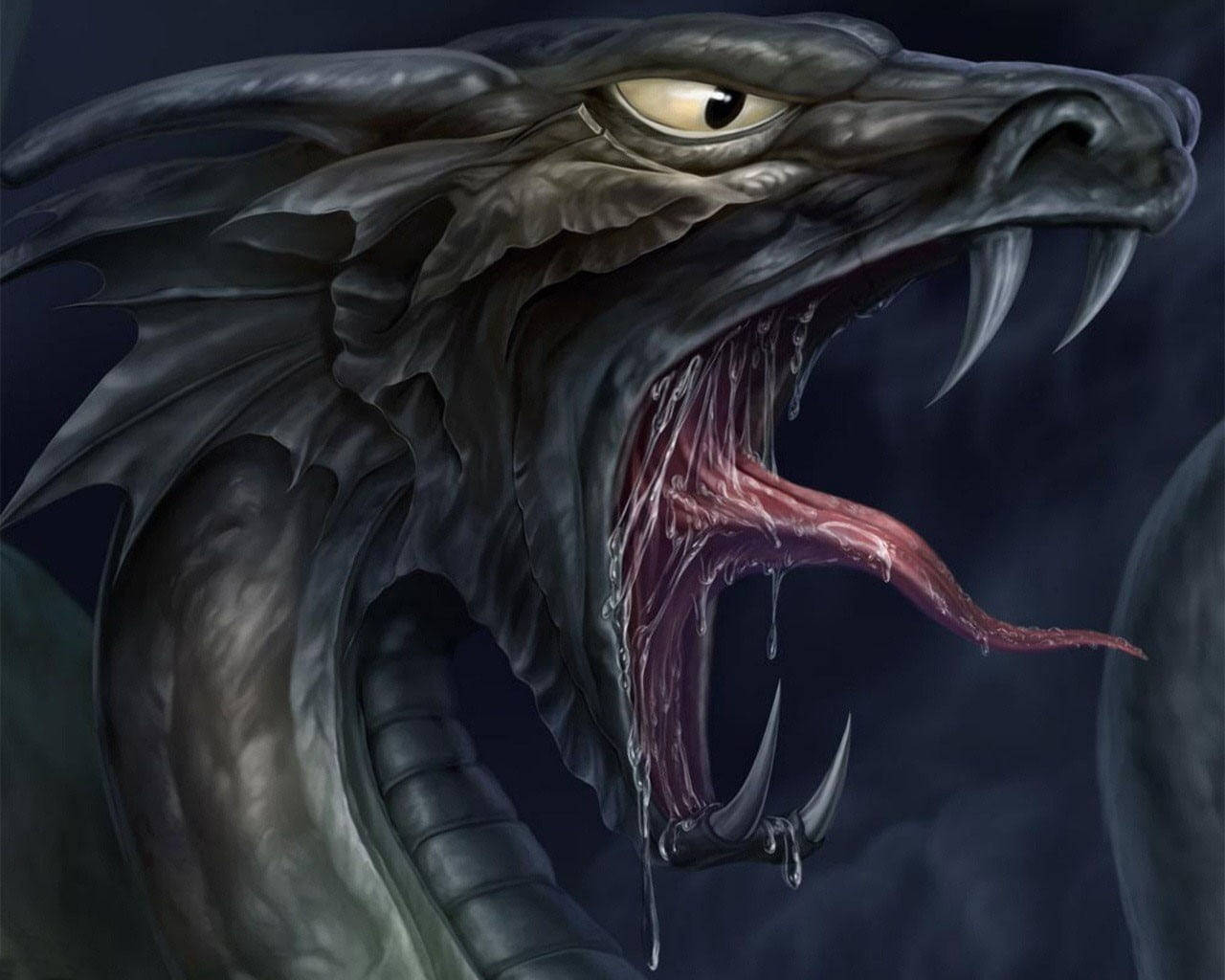Download 3d Snake Dragon Illustration Wallpaper 