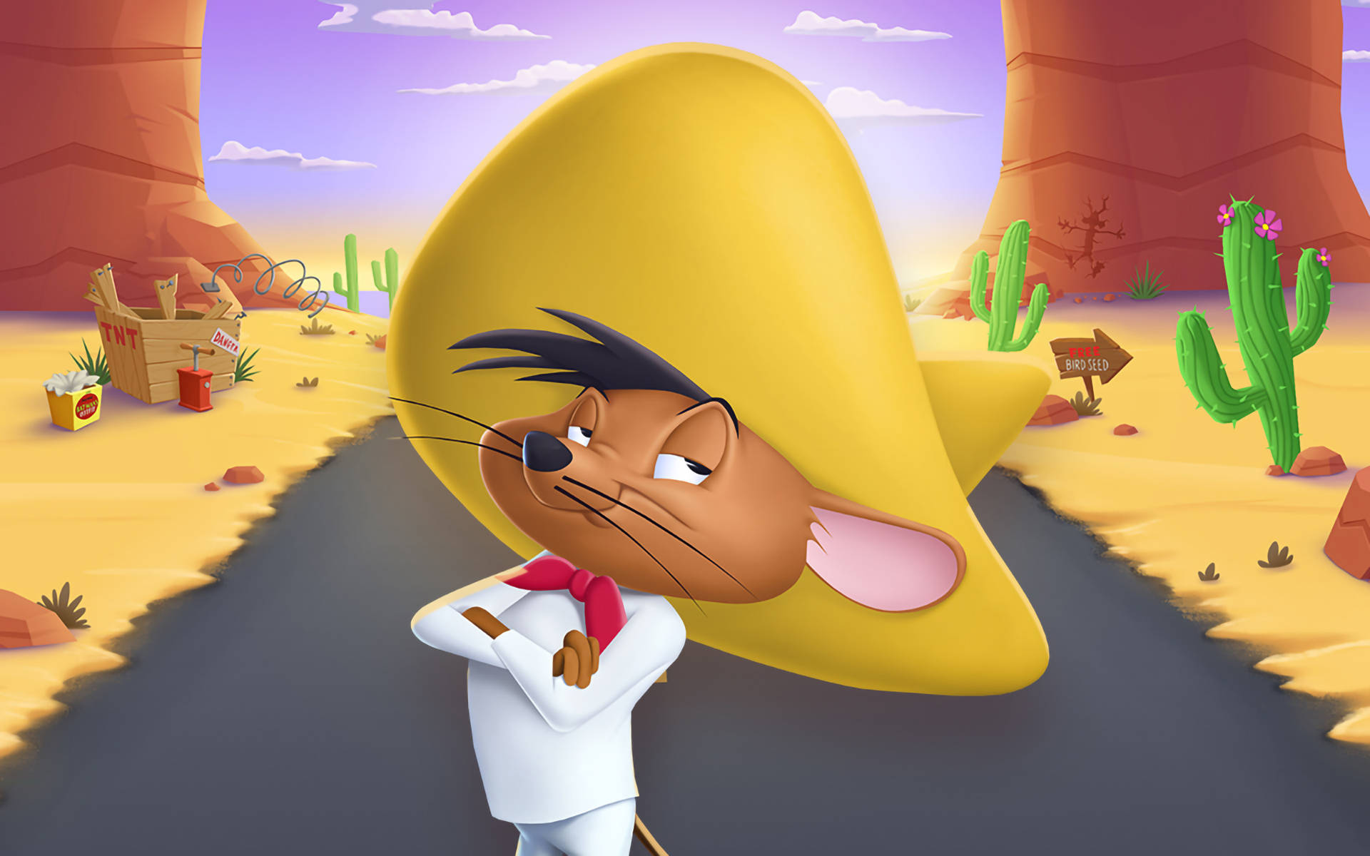 The Irresistible Charm of Speedy Gonzales in 3D Wallpaper
