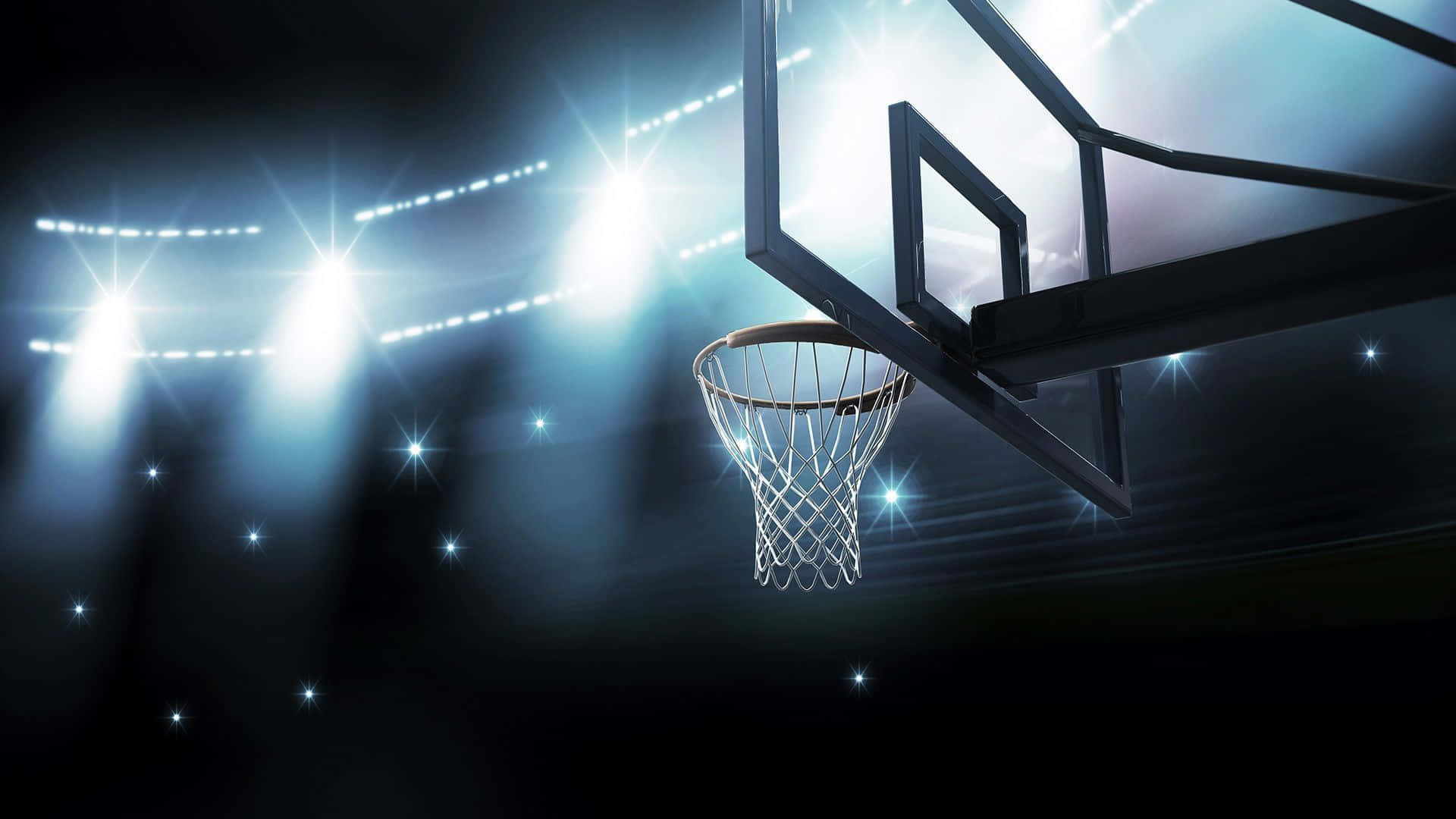 Intense 3D Basketball Slam Dunk Wallpaper