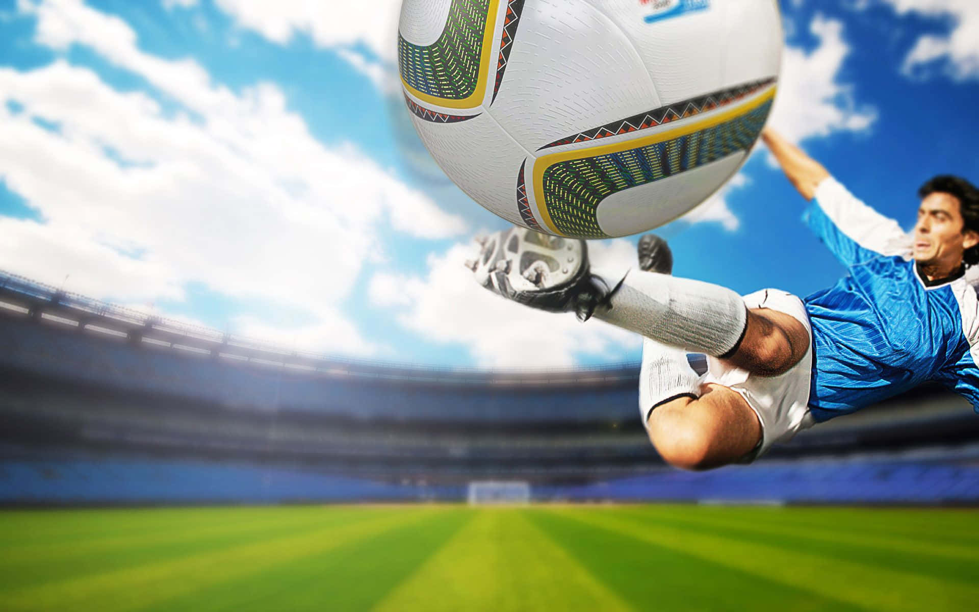 The Rush of 3D Sports Action Wallpaper