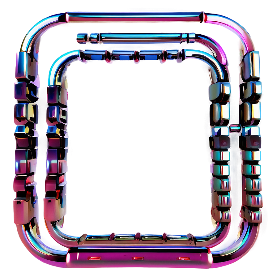 3d Square Outline Png Gnn22 PNG