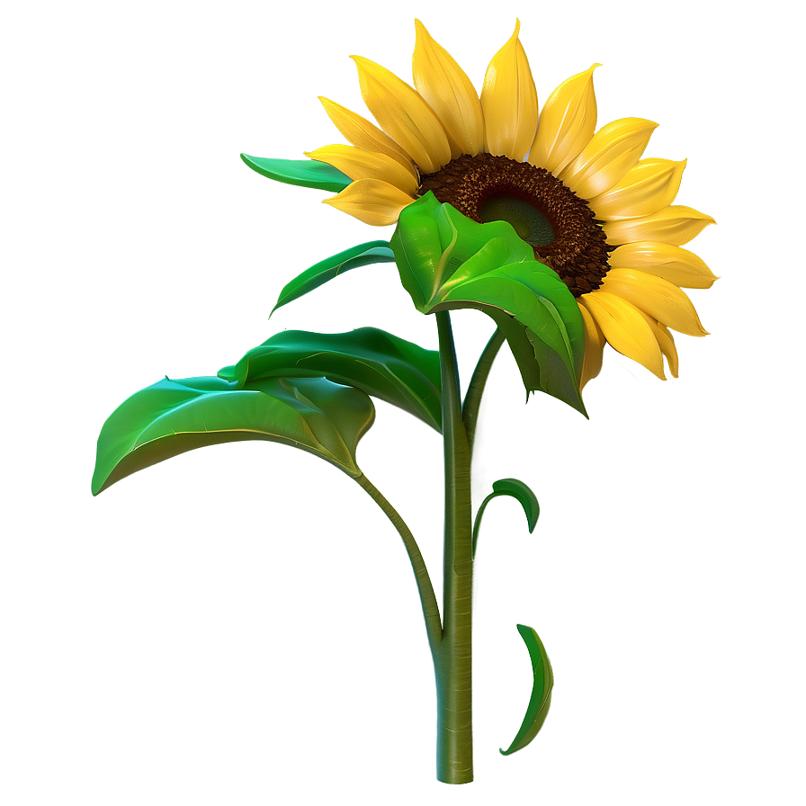 3d Sunflower Png 05032024 PNG