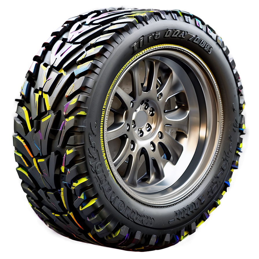 3d Tire Tracks Png 06202024 PNG