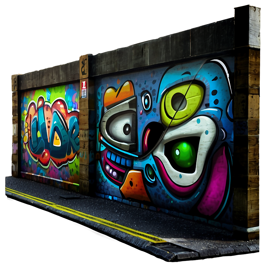 3d Urban Street Art Png Pft PNG