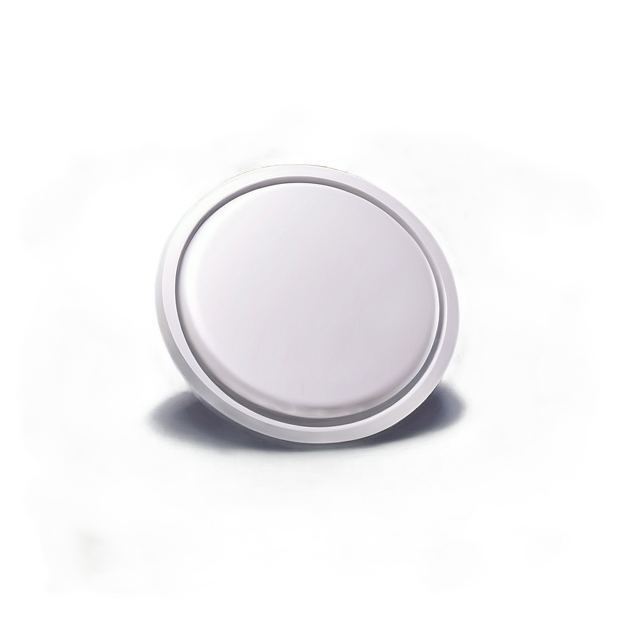 3d White Button Visual Png 76 PNG
