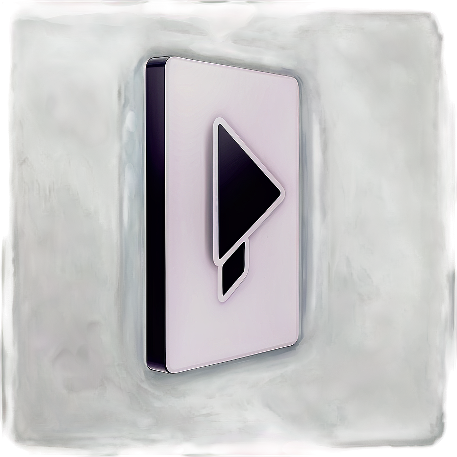 3d White Play Button Png Ppp81 PNG