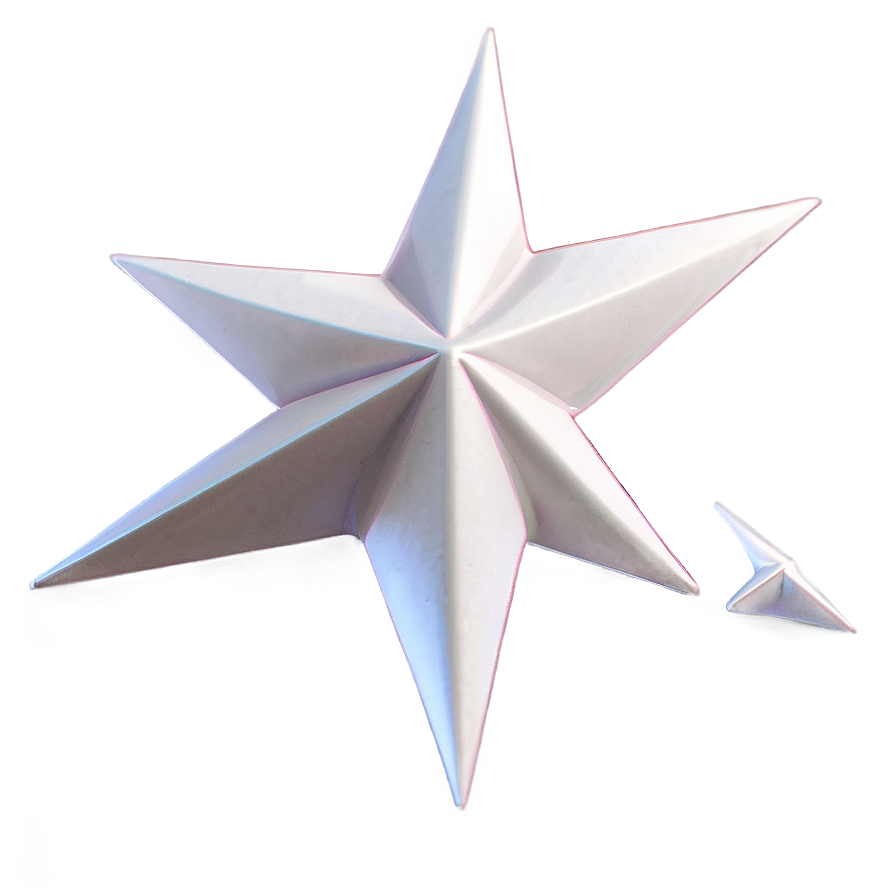 3d White Star Png 05042024 PNG