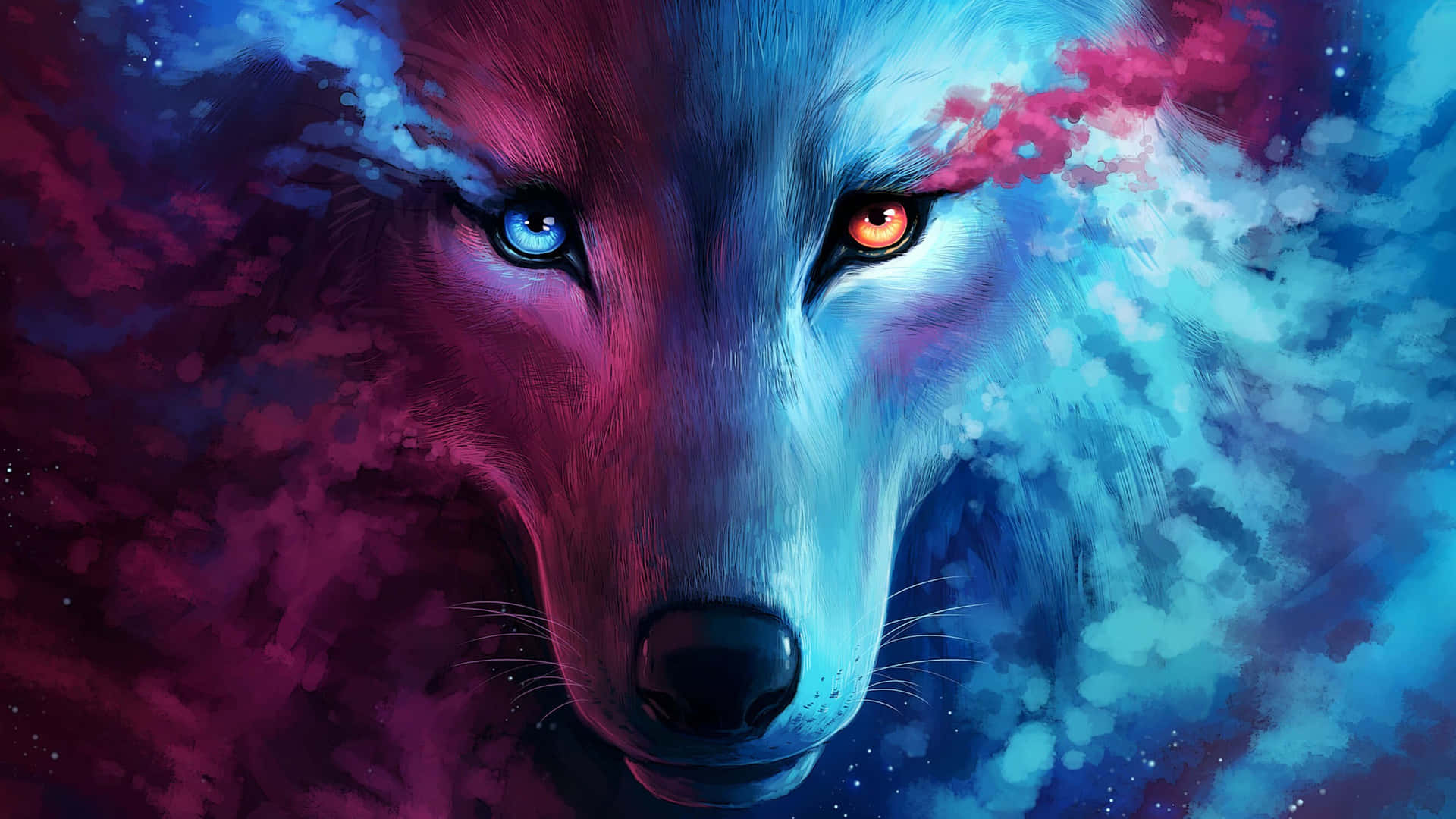 Enigmatic 3D Wolf Howling in the Moonlight Wallpaper