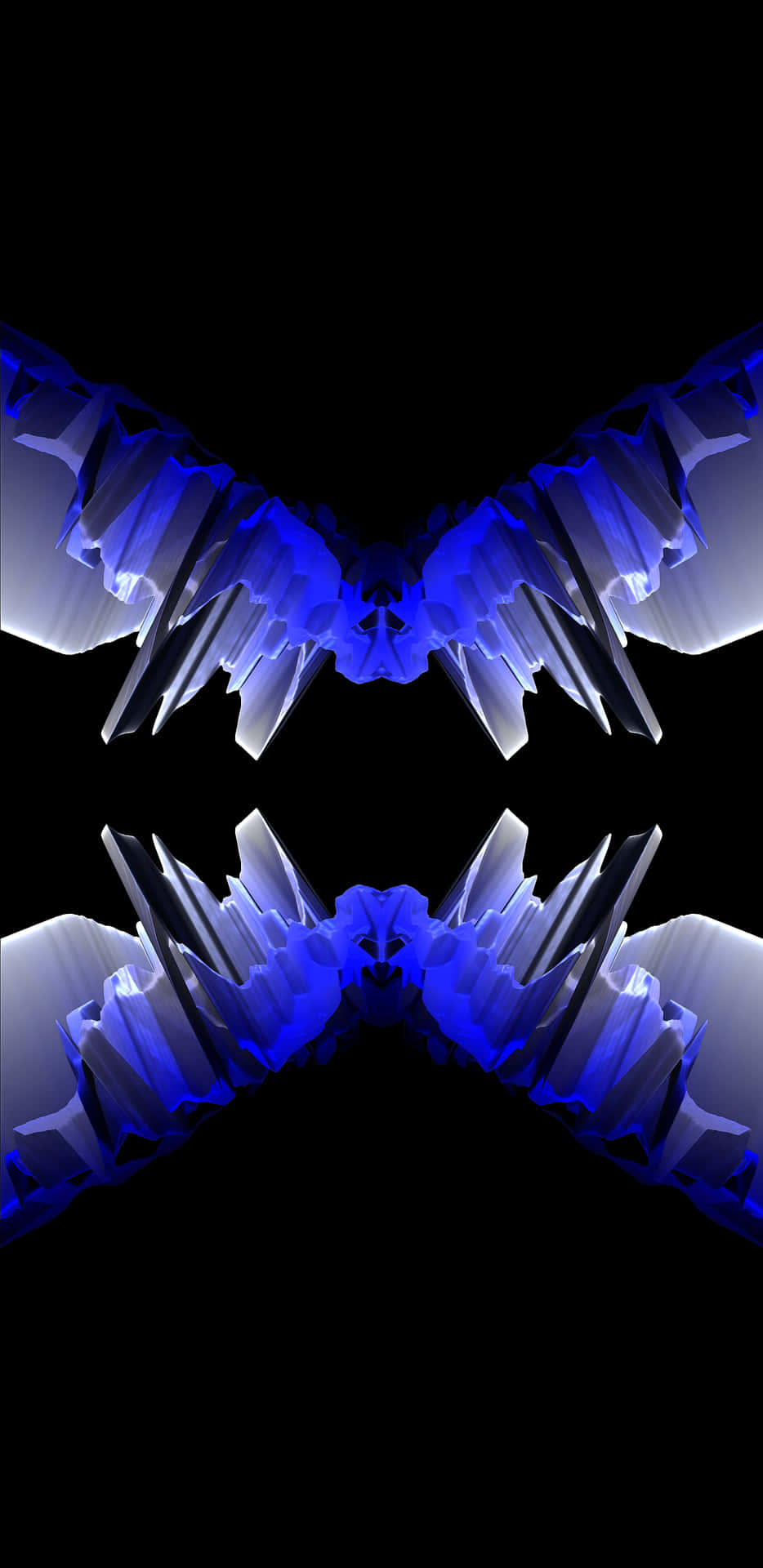 A Blue Abstract Image With A Black Background
