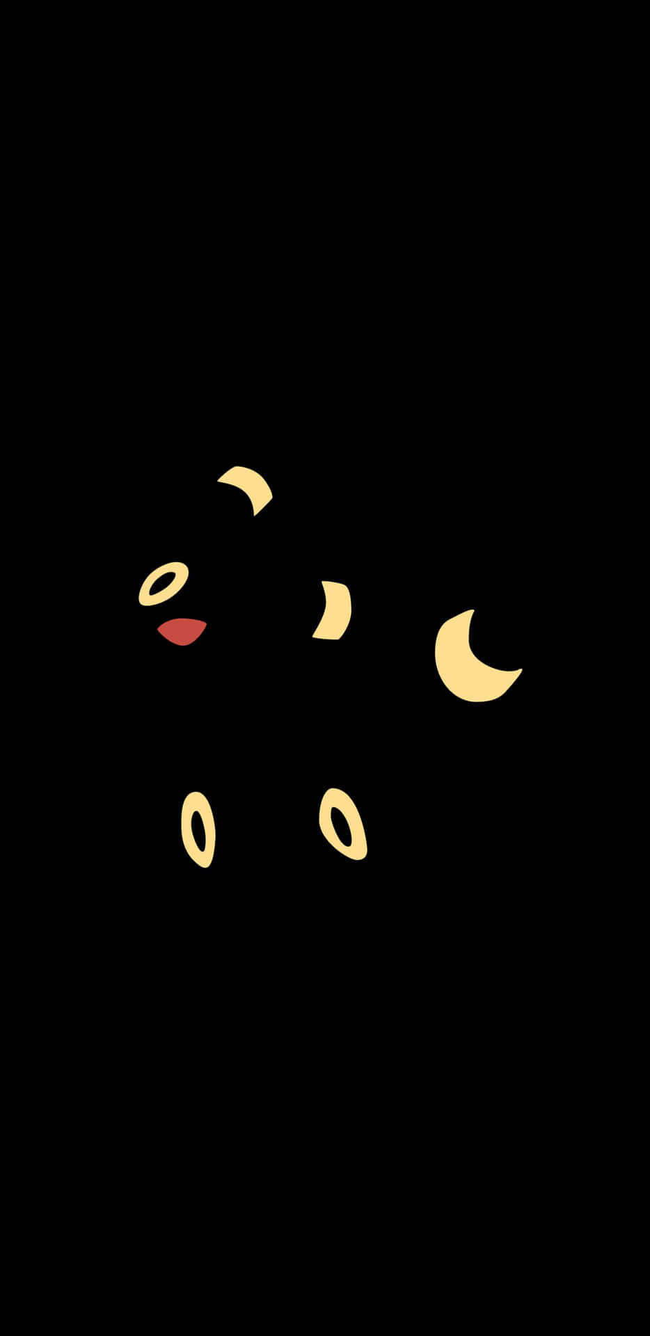 A Black Background With A Yellow Dog On It