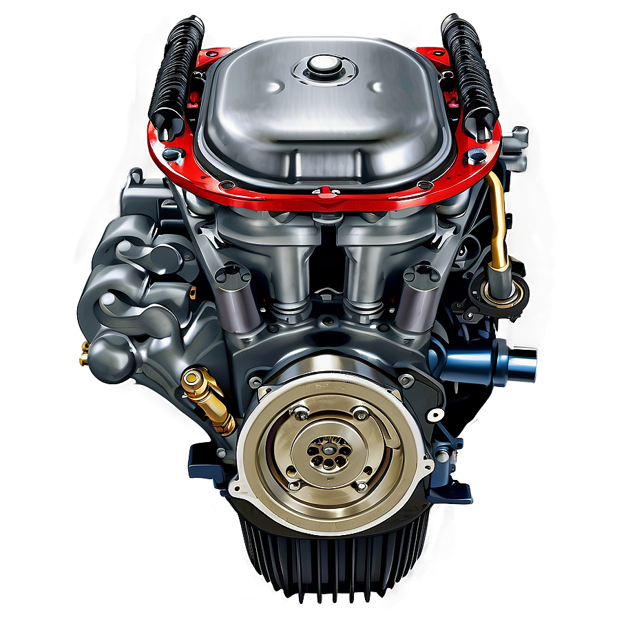 4 Cylinder Car Engine Design Png Dxg PNG