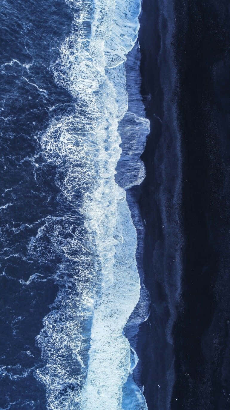4 K Ultra H D Aerial Ocean Wave Wallpaper