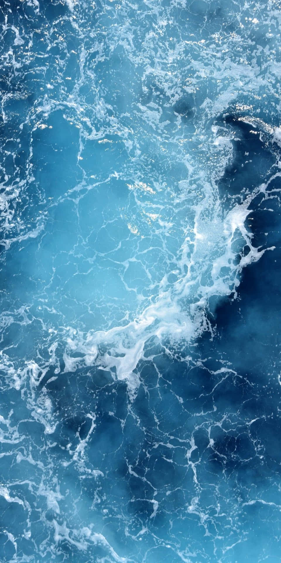 4 K Ultra H D Deep Blue Ocean Waves Wallpaper