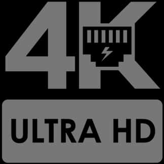 4 K Ultra H D Logo PNG