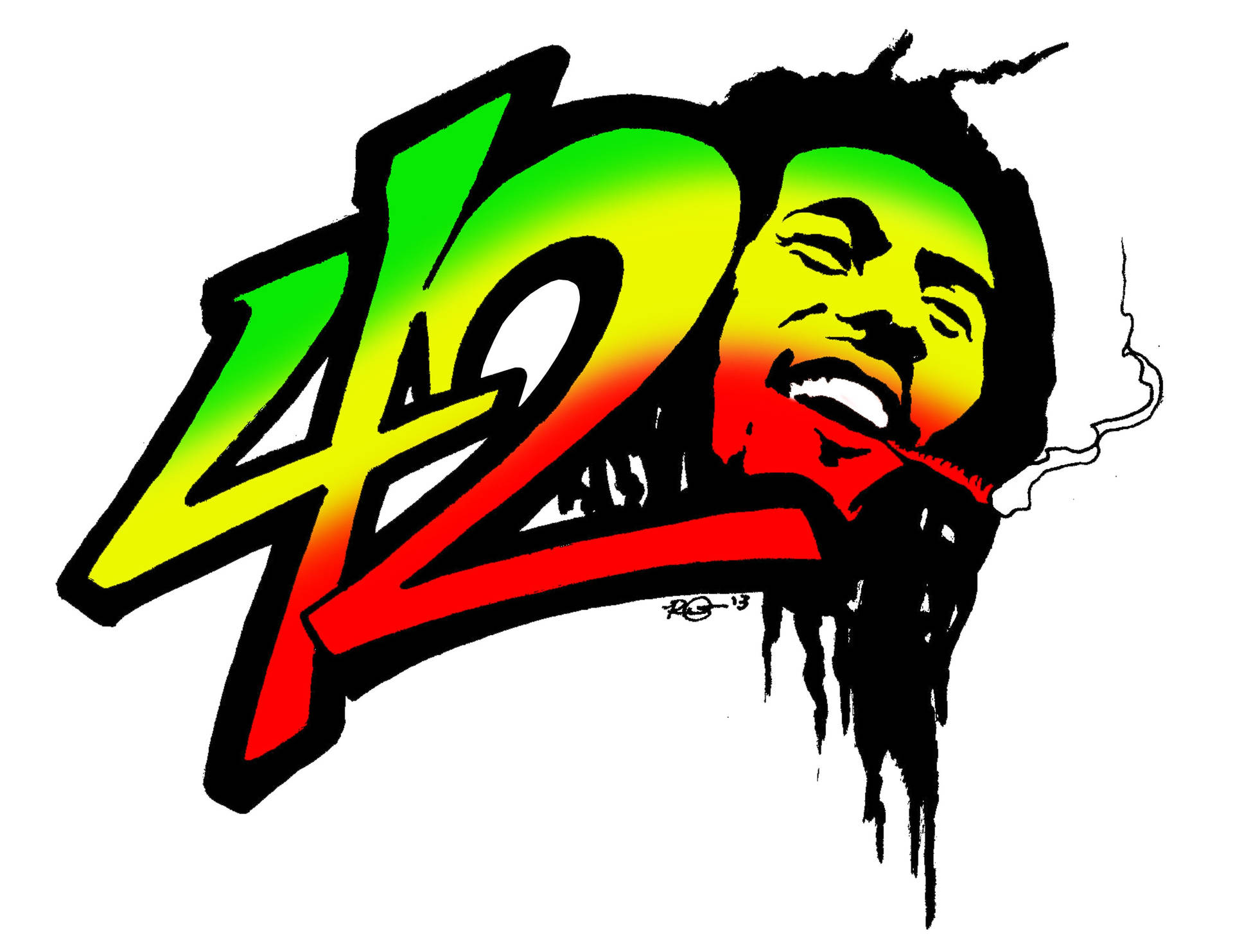 420 Bob Marley Wallpaper