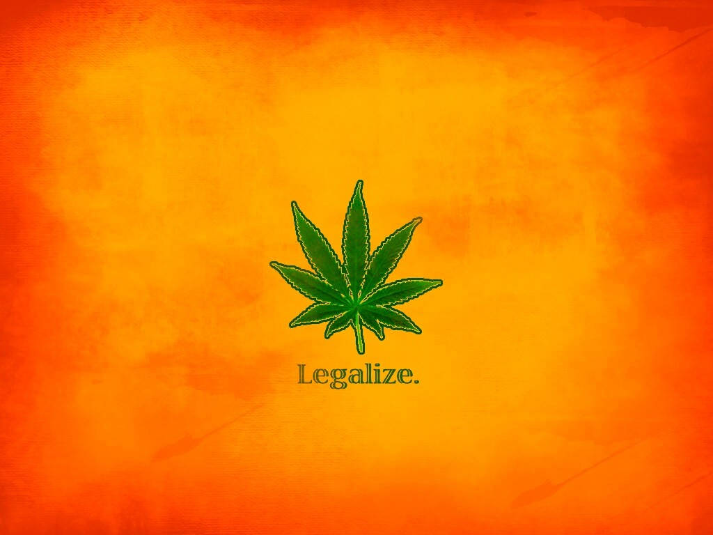 420 Legalize Weed Orange Wallpaper