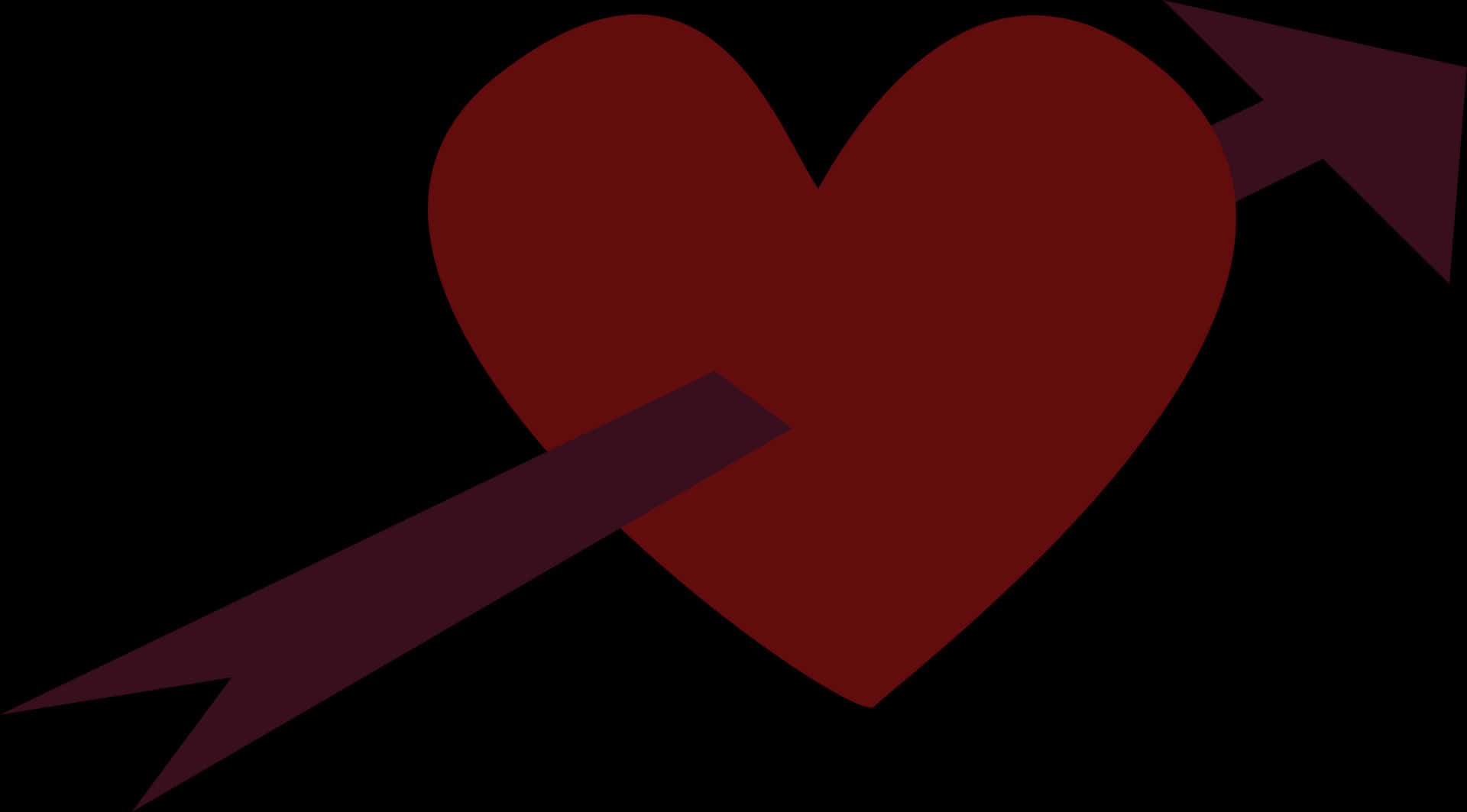 4631x2563px Heart And Arrow Clipart Png - Hearts With Arrows Through Them, Transparent Png PNG