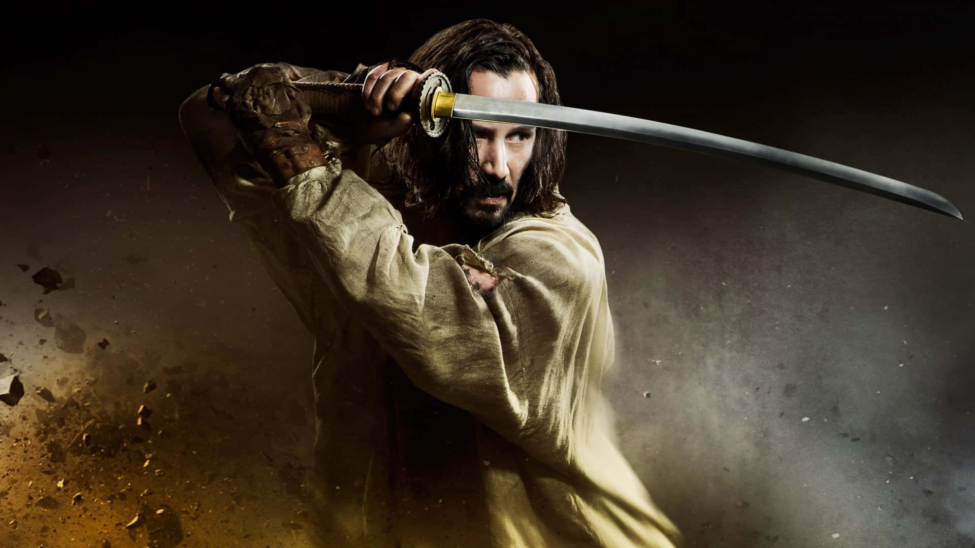 47 Ronin Movie Scene - Keanu Reeves and Warriors Wallpaper