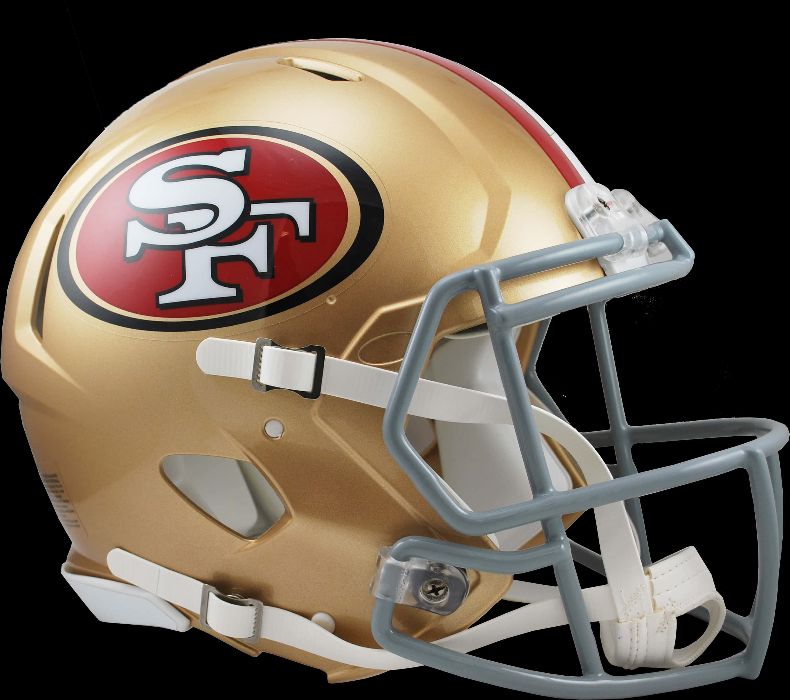 49ers Golden Helmetwith Logo PNG