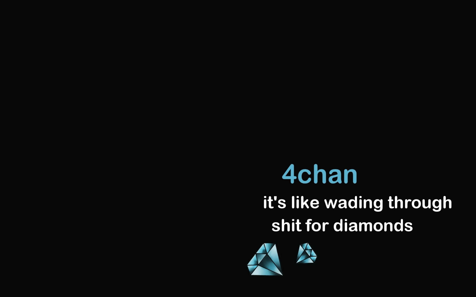 4chan Diamondsinthe Rough Quote Wallpaper