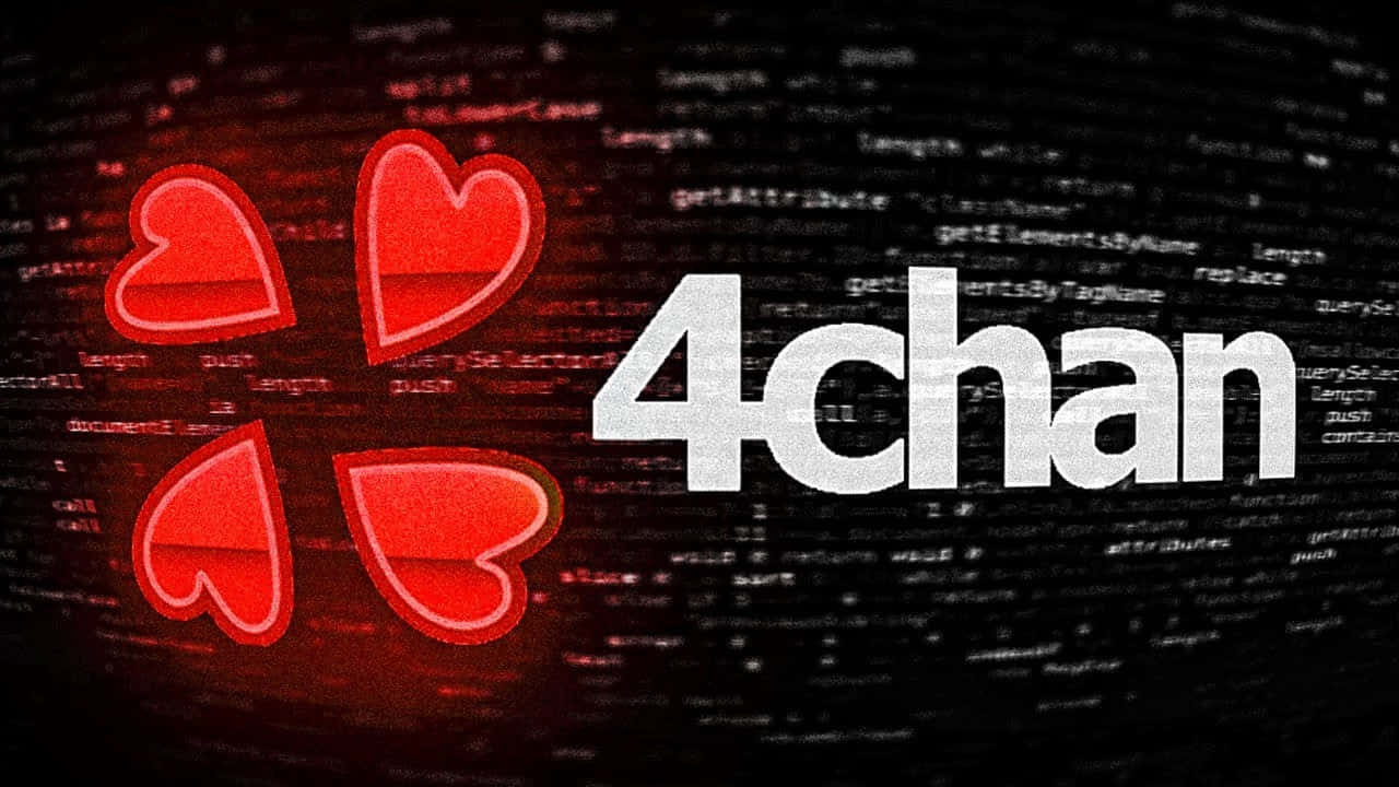 4chan Logo Digital Backdrop Wallpaper