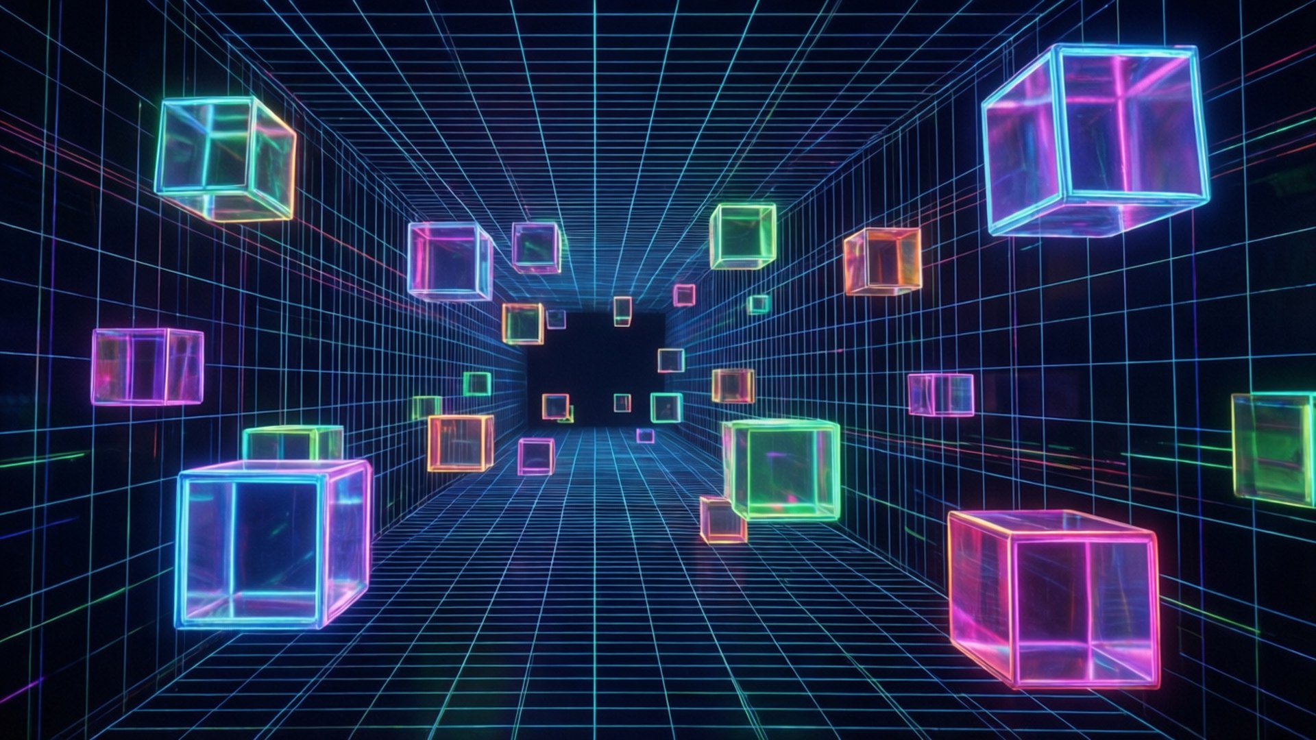 4D Cyber Grid Fondos de pantalla
