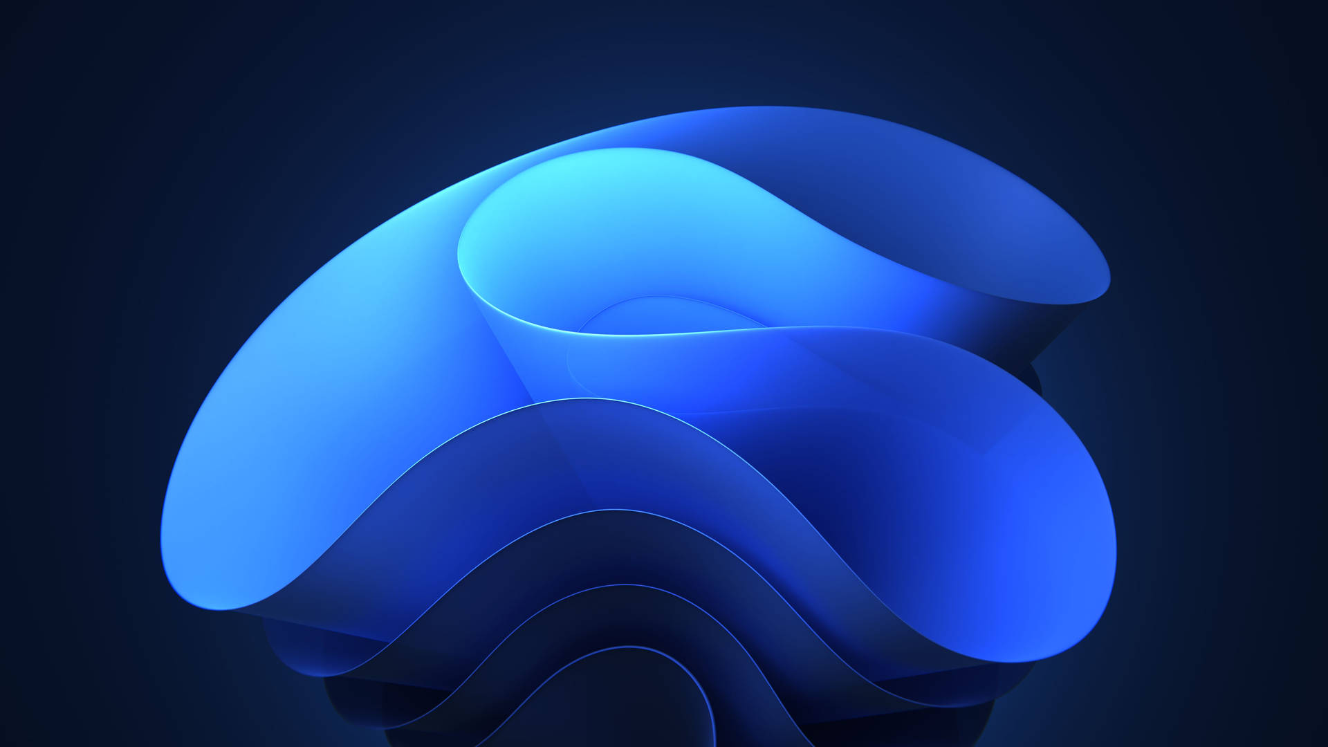 4d Ultra Hd Blue Waveform Picture